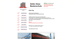 Desktop Screenshot of guese-bautenschutz.de