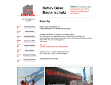 Tablet Screenshot of guese-bautenschutz.de